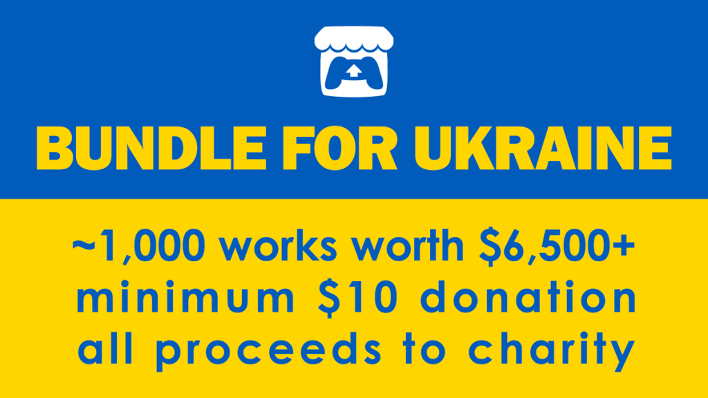 Das 10-Dollar-Paket erhält 6.500 Dollar in Spielen/Musik/Büchern und hilft der Ukraine
