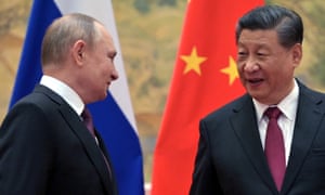 Der russische Präsident Wladimir Putin nahm letzten Monat an einem Treffen mit dem chinesischen Präsidenten Xi Jinping in Peking, China, teil.