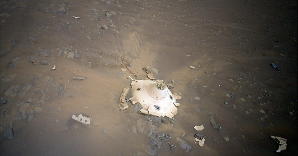 Mars-Helikopter entdeckt Trümmer von andauernder Landung