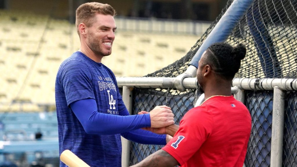 Freddy Freeman von den Dodgers trifft auf die Braves, dann flüchten die Schnecken nach Hause und das ehemalige Team entkommt als Teil eines emotionalen Tages