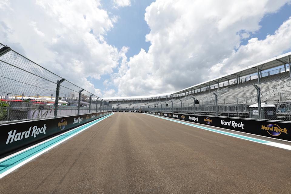 MIAMI, FL – 4. Mai: Eine Streckenübersicht während der Vorschauen vor dem F1 Grand Prix in Miami auf dem Miami International Autodrome am 4. Mai 2022 in Miami, Florida.  (Foto von Mark Thompson/Getty Images)