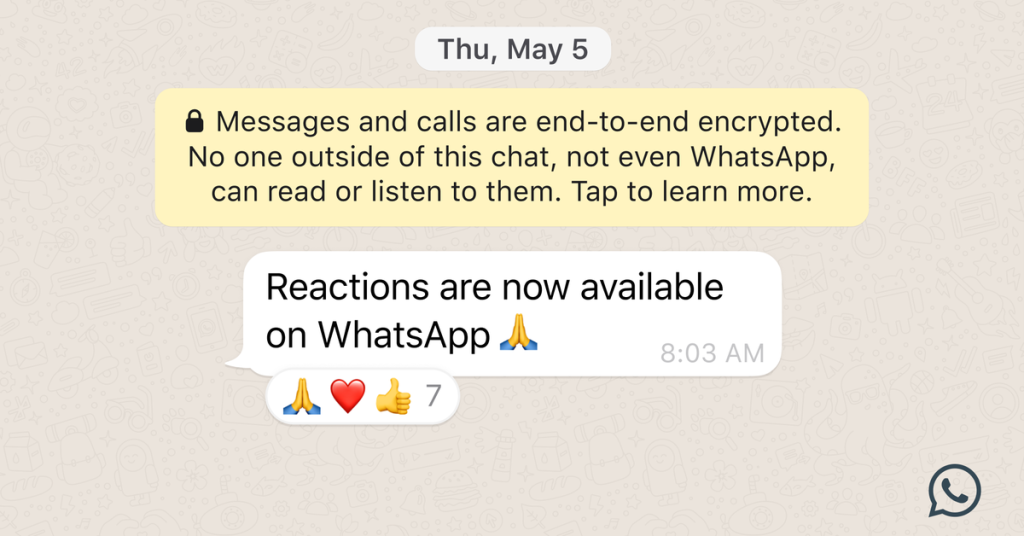 WhatsApp postet Emoji-Reaktionen, größere Dateien und riesige Gruppen