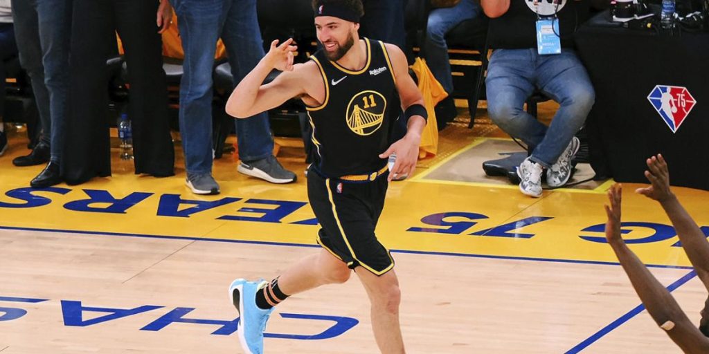 Klay Thompson passt zu Steph Curry für einen erstaunlichen 3-Punkte-NBA-Rekord