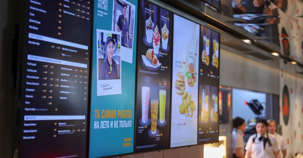 Köstlicher Name, aber kein Big Mac, wo umbenannte McDonald's-Restaurants in Russland eröffnen