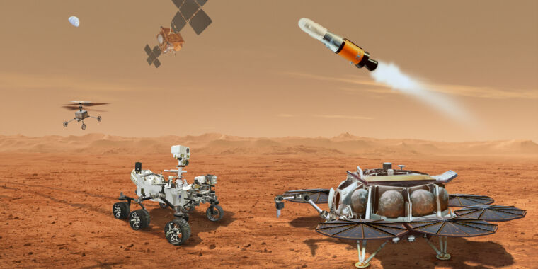 Die NASA überprüft den Plan, die Marsprobe zurückzugeben, um Hubschrauber einzusetzen