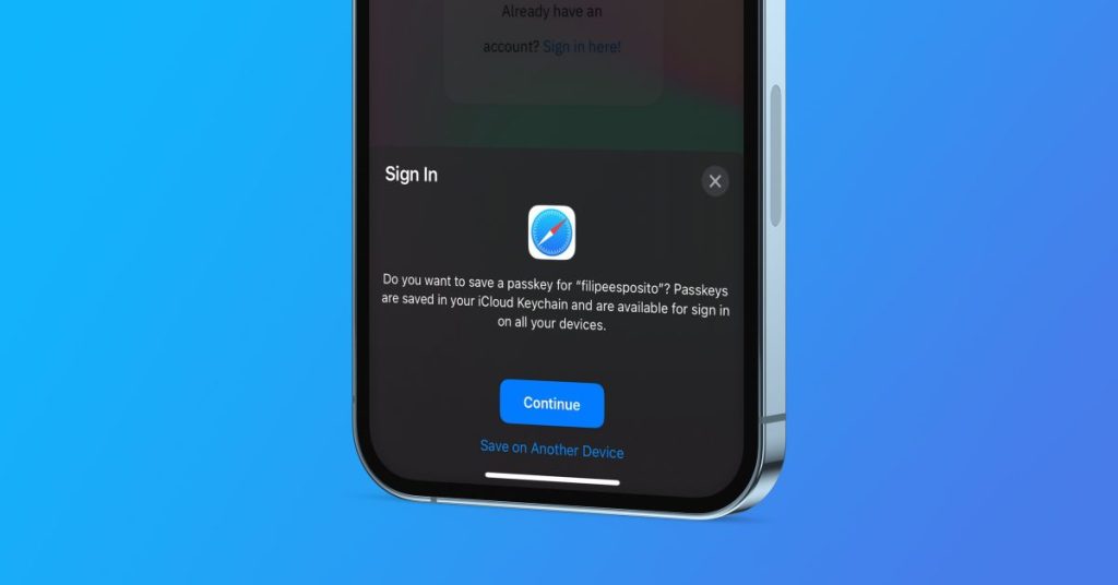 Passkeys für iOS 16 zeigen, wie die Zukunft ohne Passwort funktionieren wird