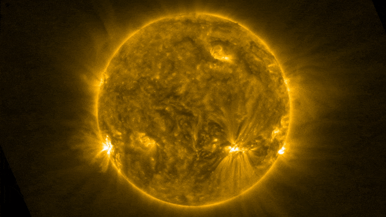 Beobachten Sie, wie eine Sonnenschlange mit 380.000 Meilen pro Stunde über die Sonnenoberfläche gleitet